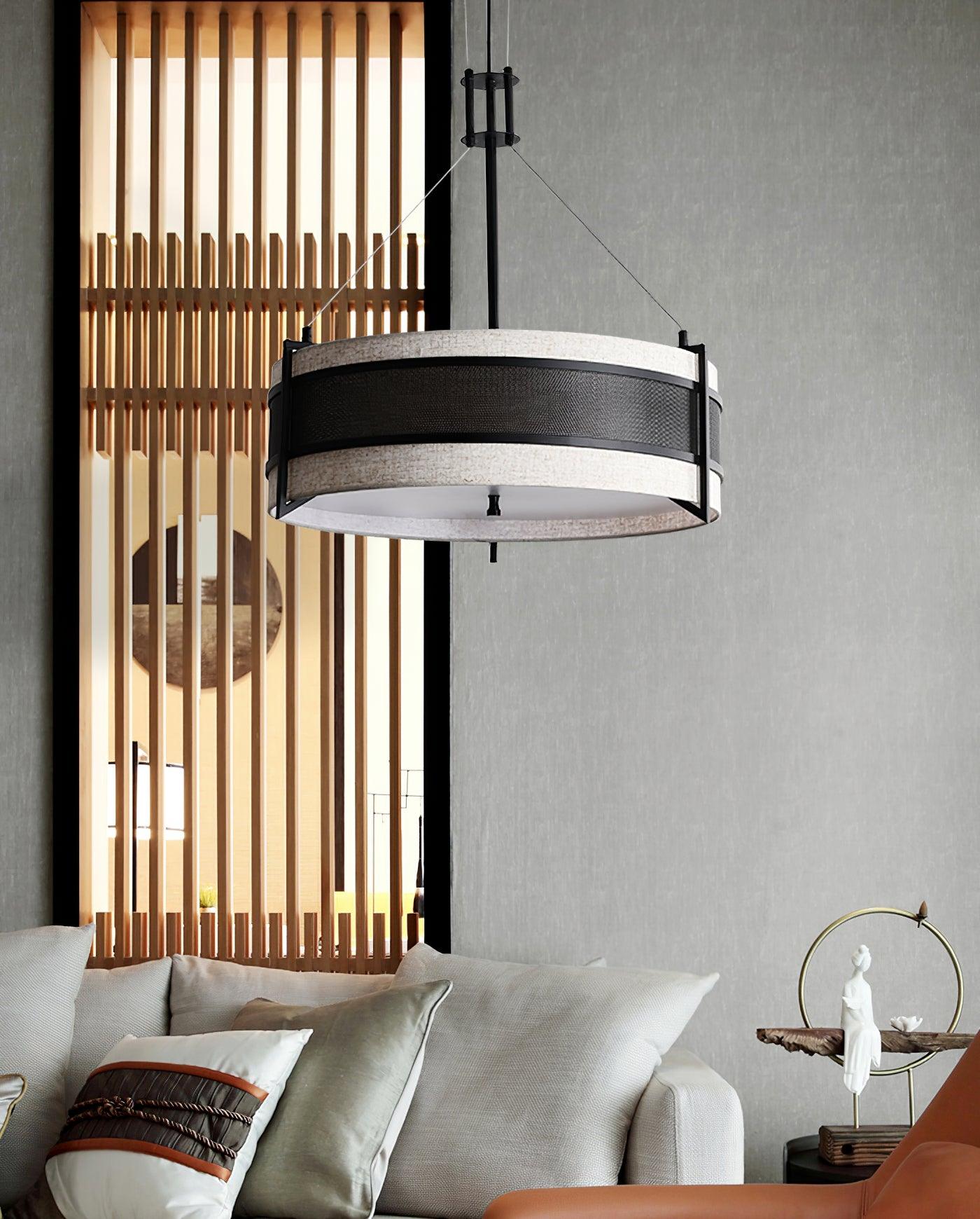 Lustra Kronleuchter Pedesina Schwarz Mesh LED-Letslighting