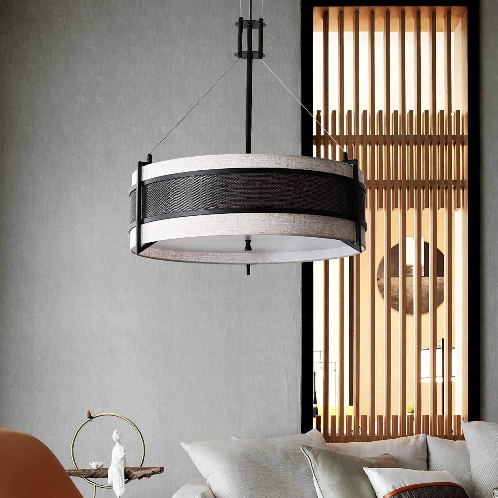 Lustra Kronleuchter Pedesina Schwarz Mesh LED-Letslighting