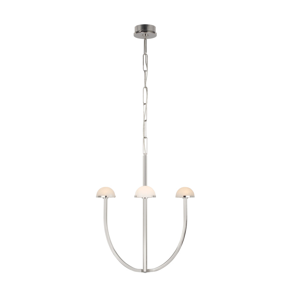 Pedra Chandelier Alabaster Minimalist Arc Geometry - Letslighting