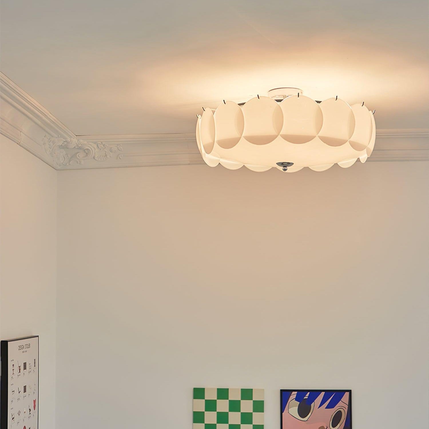 Meiho Blütenblatt-Muschel-Deckenleuchte