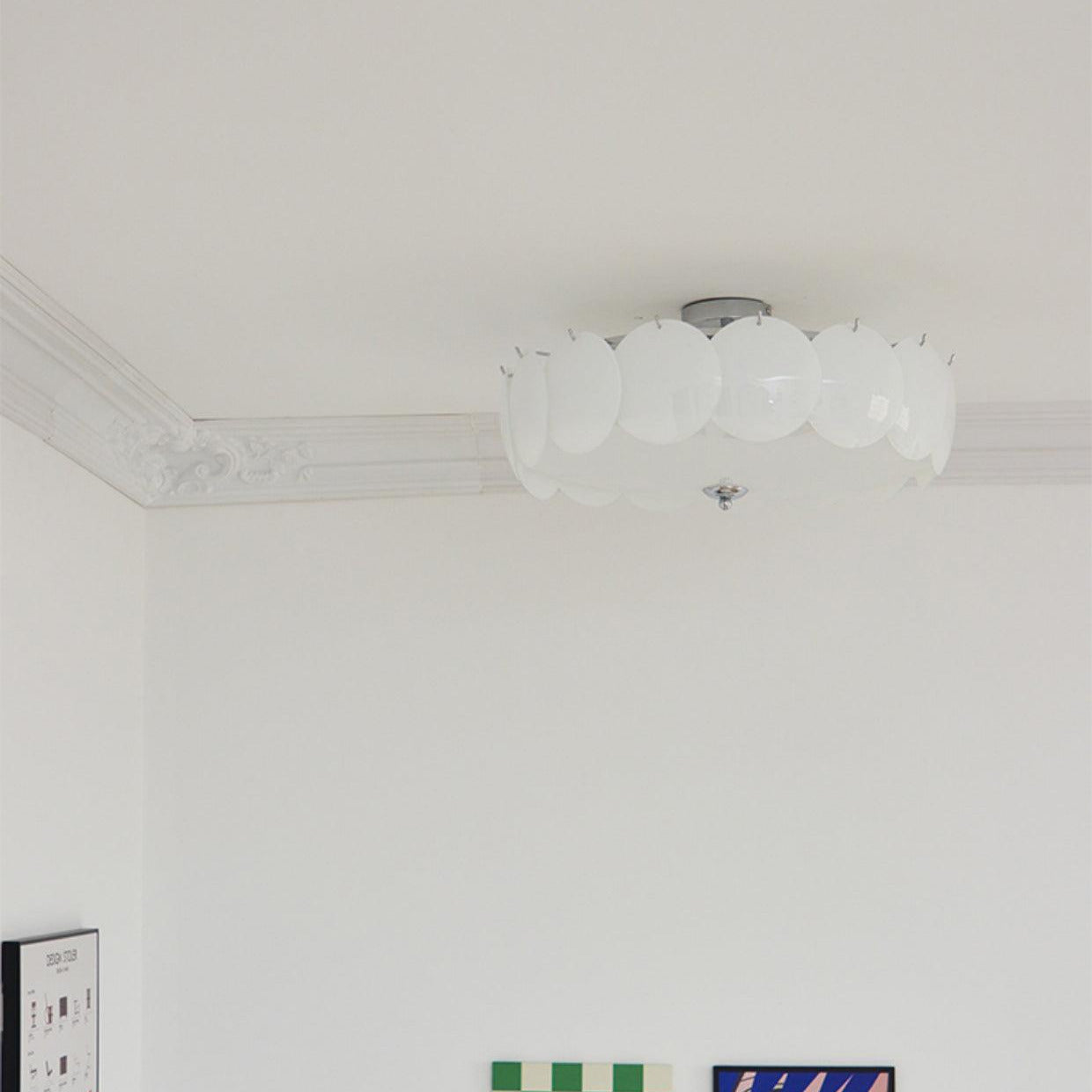 Meiho Blütenblatt-Muschel-Deckenleuchte