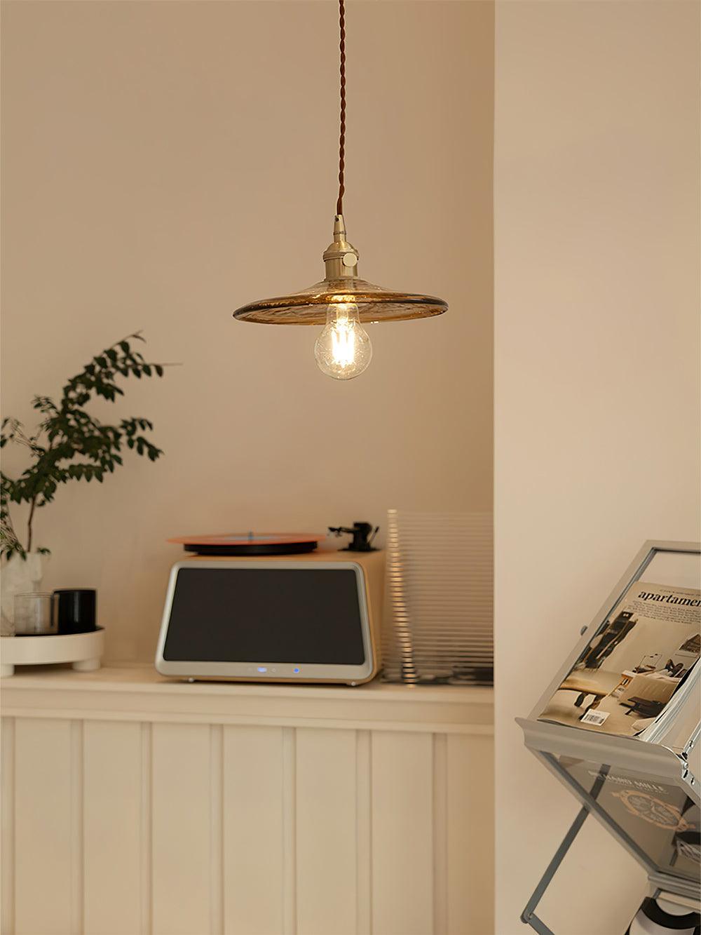 Sage Vintage Glass Pendant Light - Blowlighting