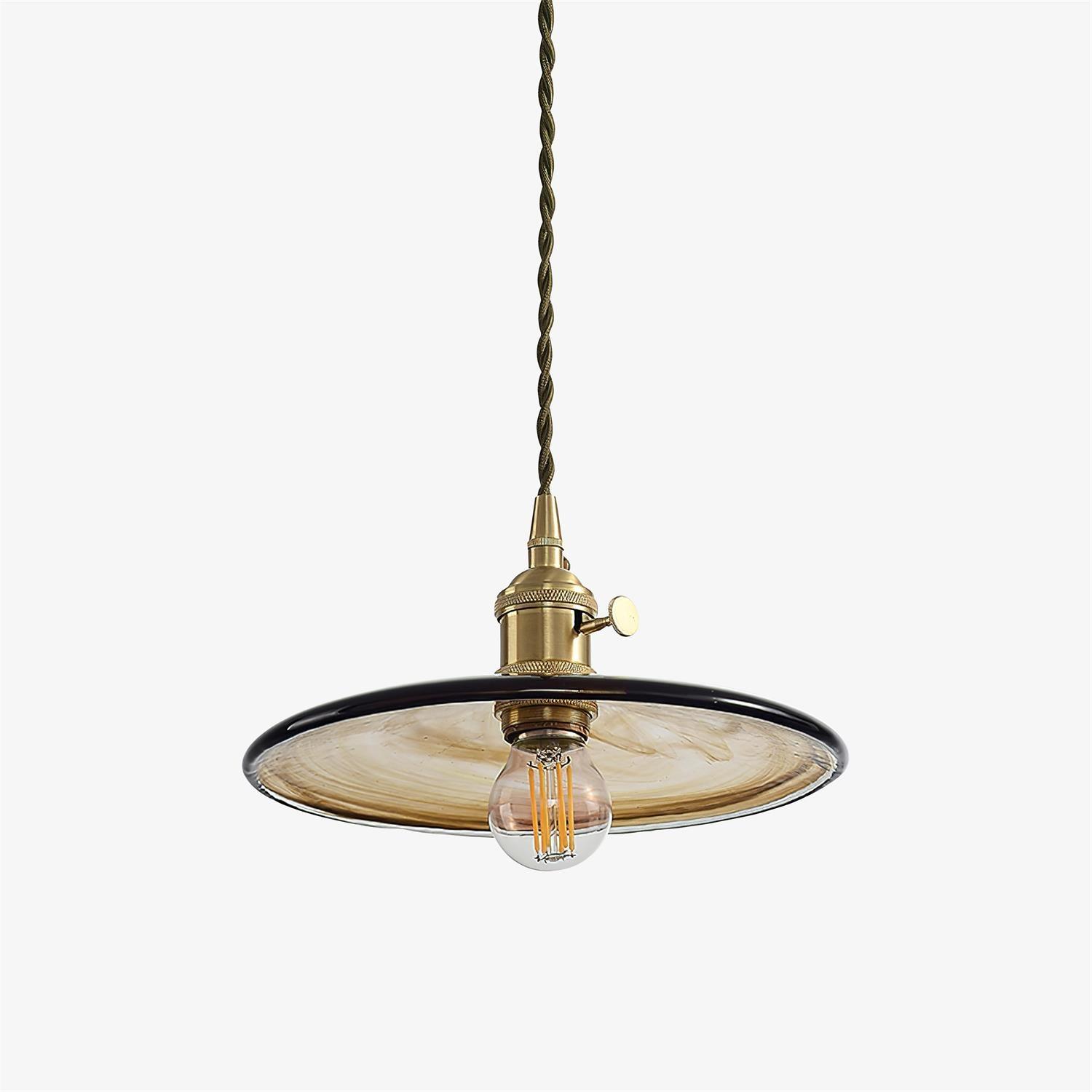 Sage Vintage Glass Pendant Light - Blowlighting