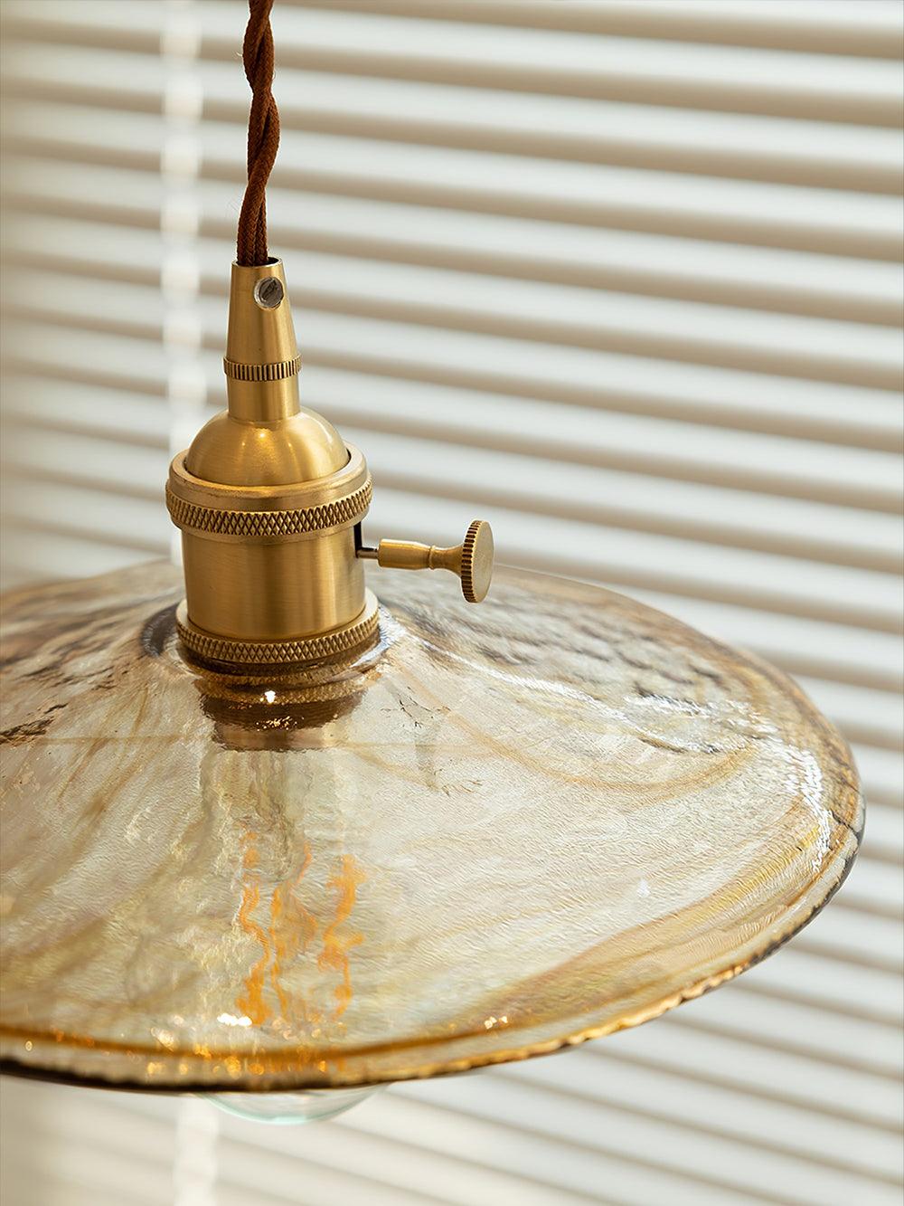 Sage Vintage Glass Pendant Light - Blowlighting