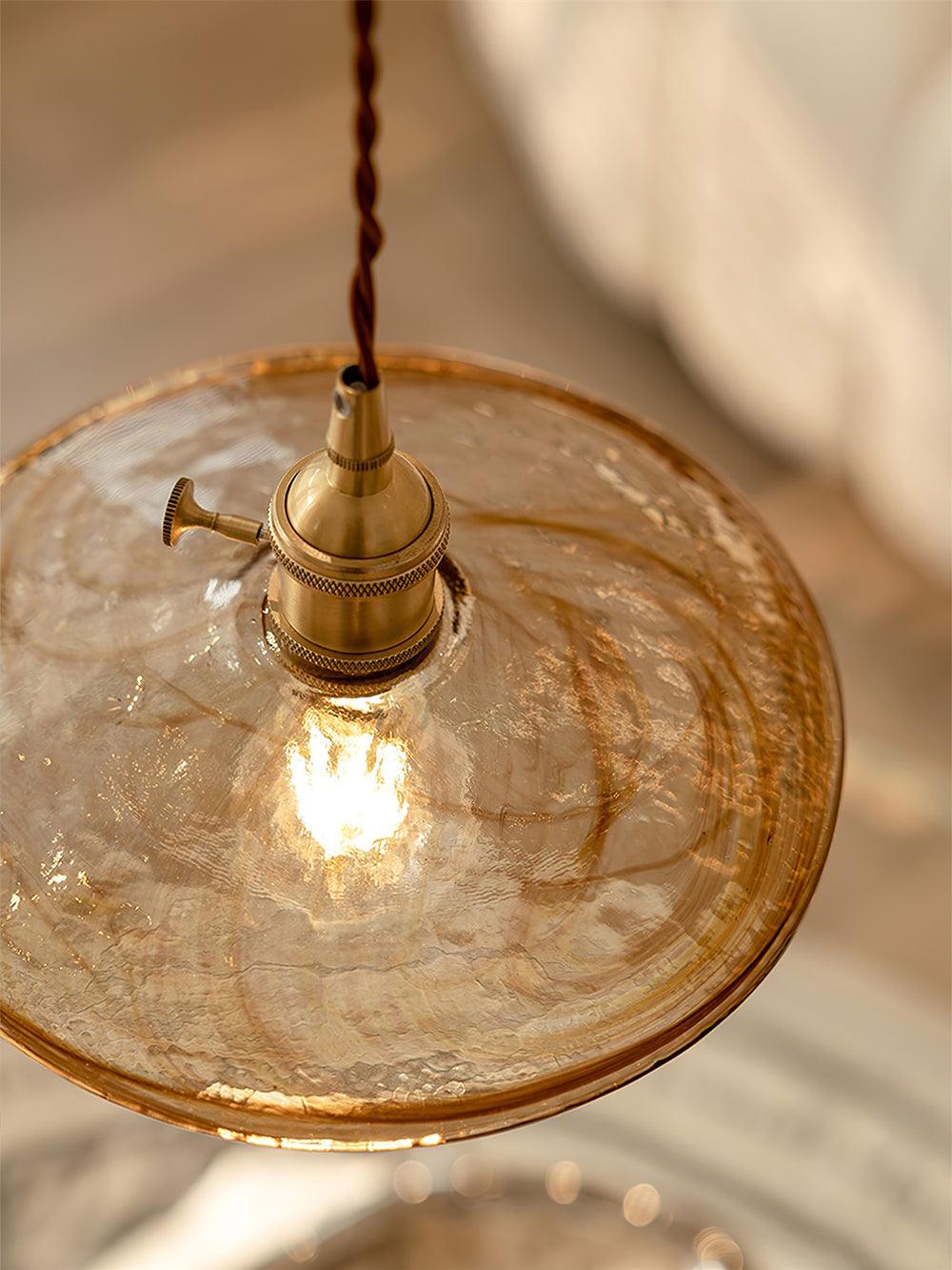 Sage Vintage Glass Pendant Light - Blowlighting