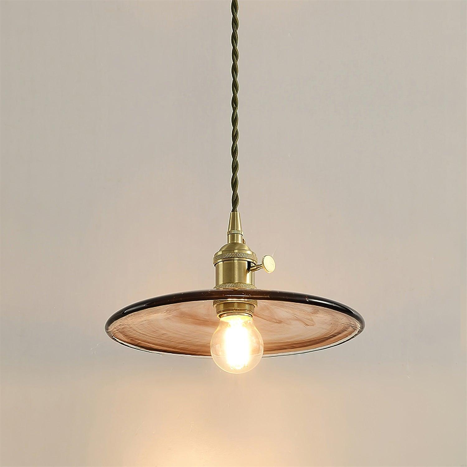 Sage Vintage Glass Pendant Light - Blowlighting
