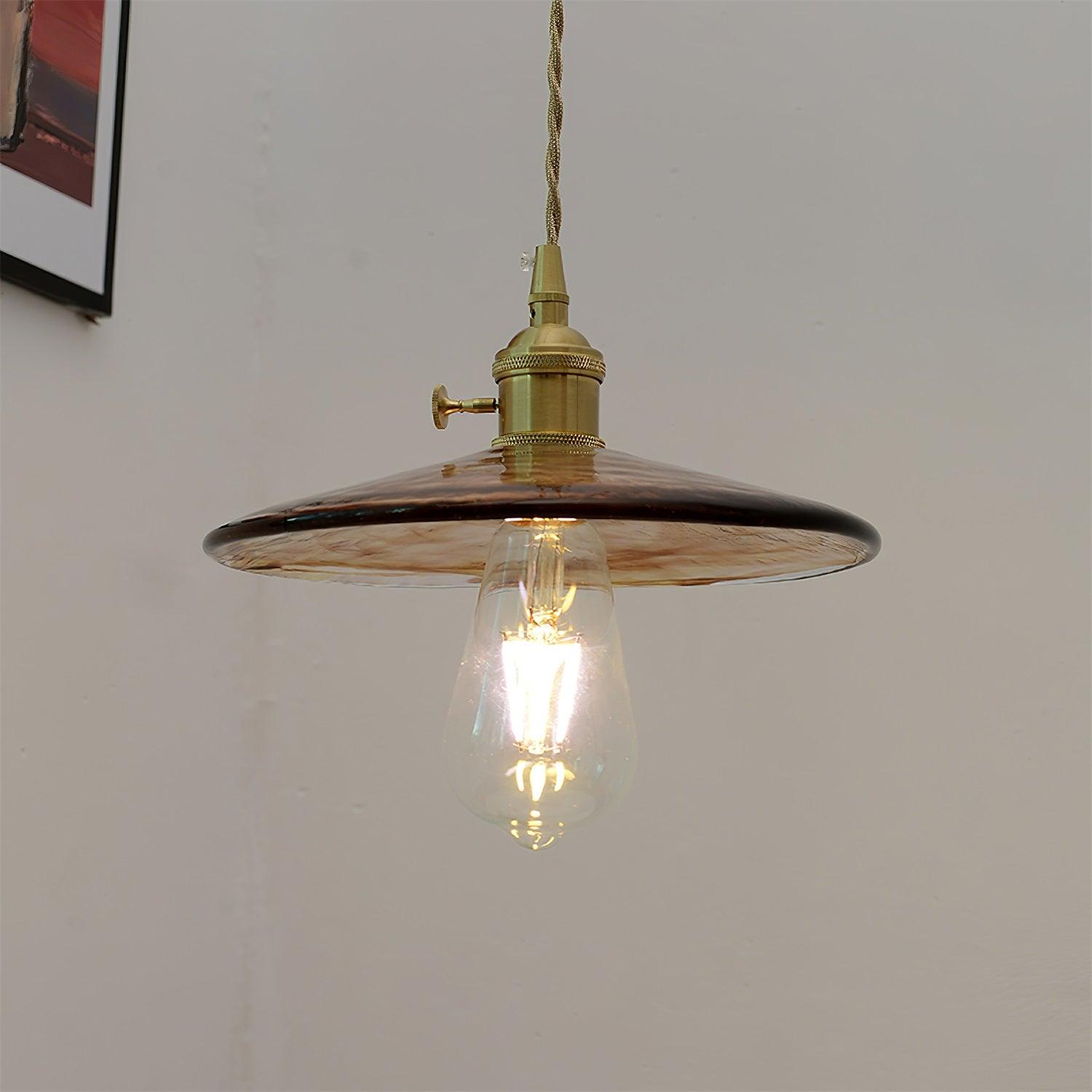Sage Vintage Glass Pendant Light - Blowlighting
