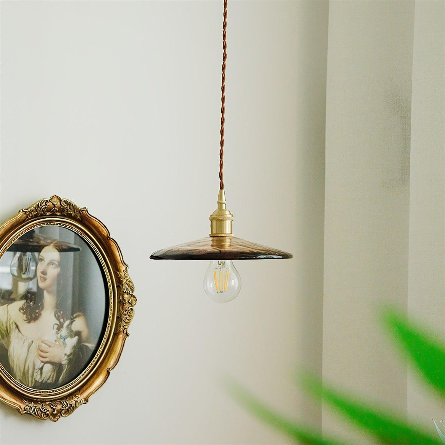 Sage Vintage Glass Pendant Light - Blowlighting