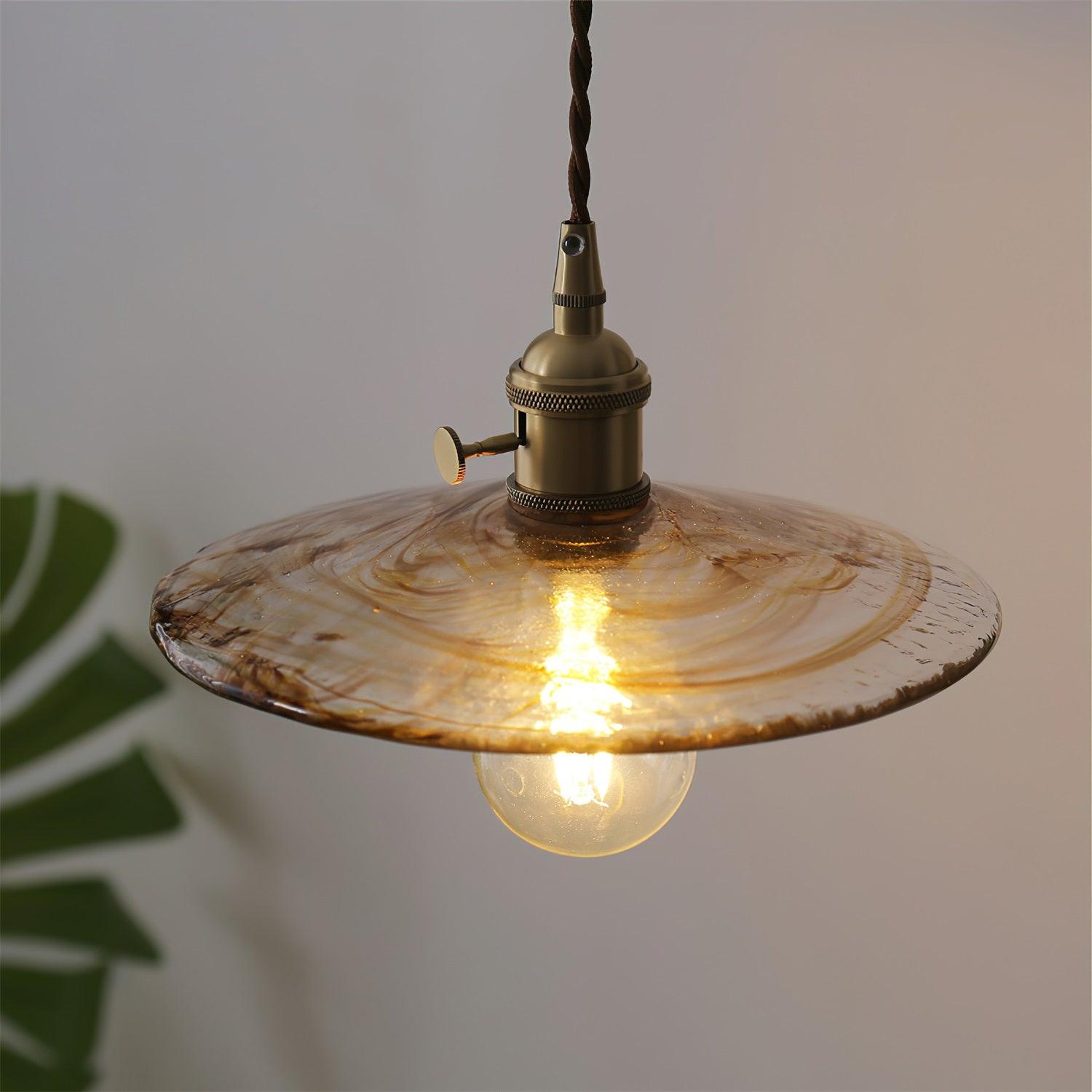 Sage Vintage Glass Pendant Light - Blowlighting
