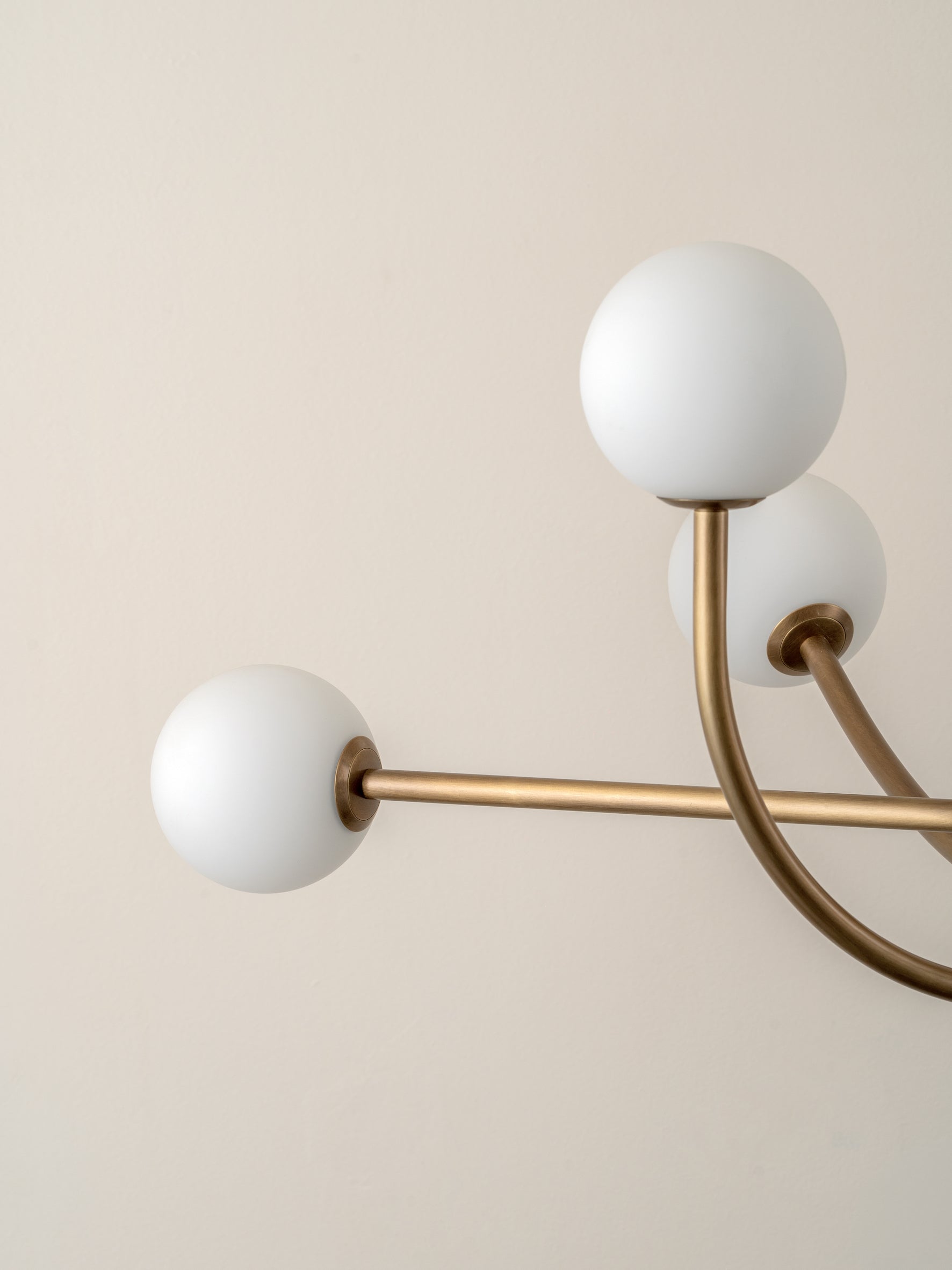 Ilvelia Modern Minimalist Brass Glass Chandelier - Letslighting
