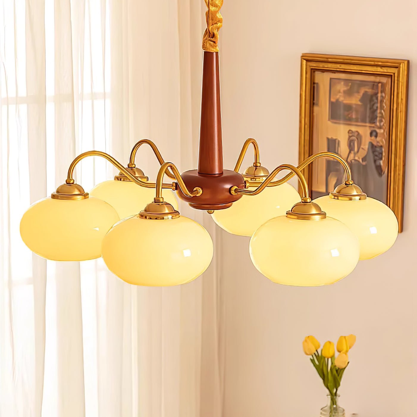 Persimmon Chandelier - Blowlighting