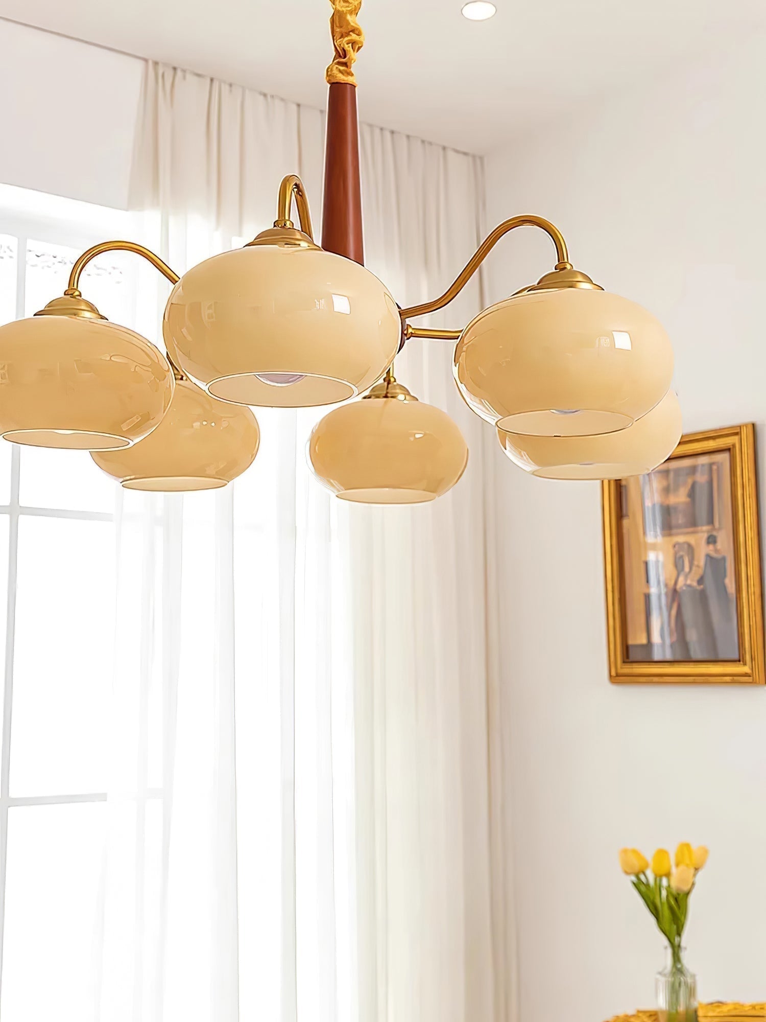 Persimmon Chandelier - Blowlighting