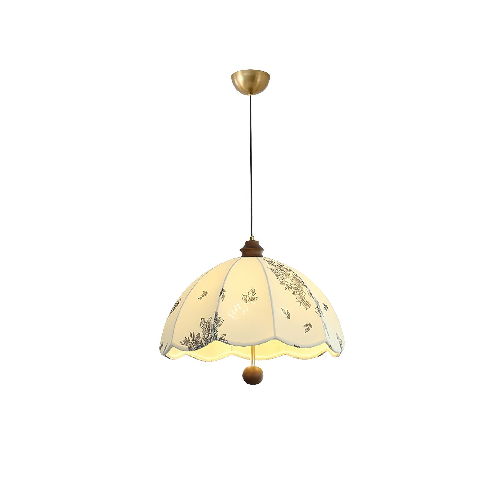 Vevenir Petal Whisper Pendelleuchte aus Holz und Stoff-Letslighting