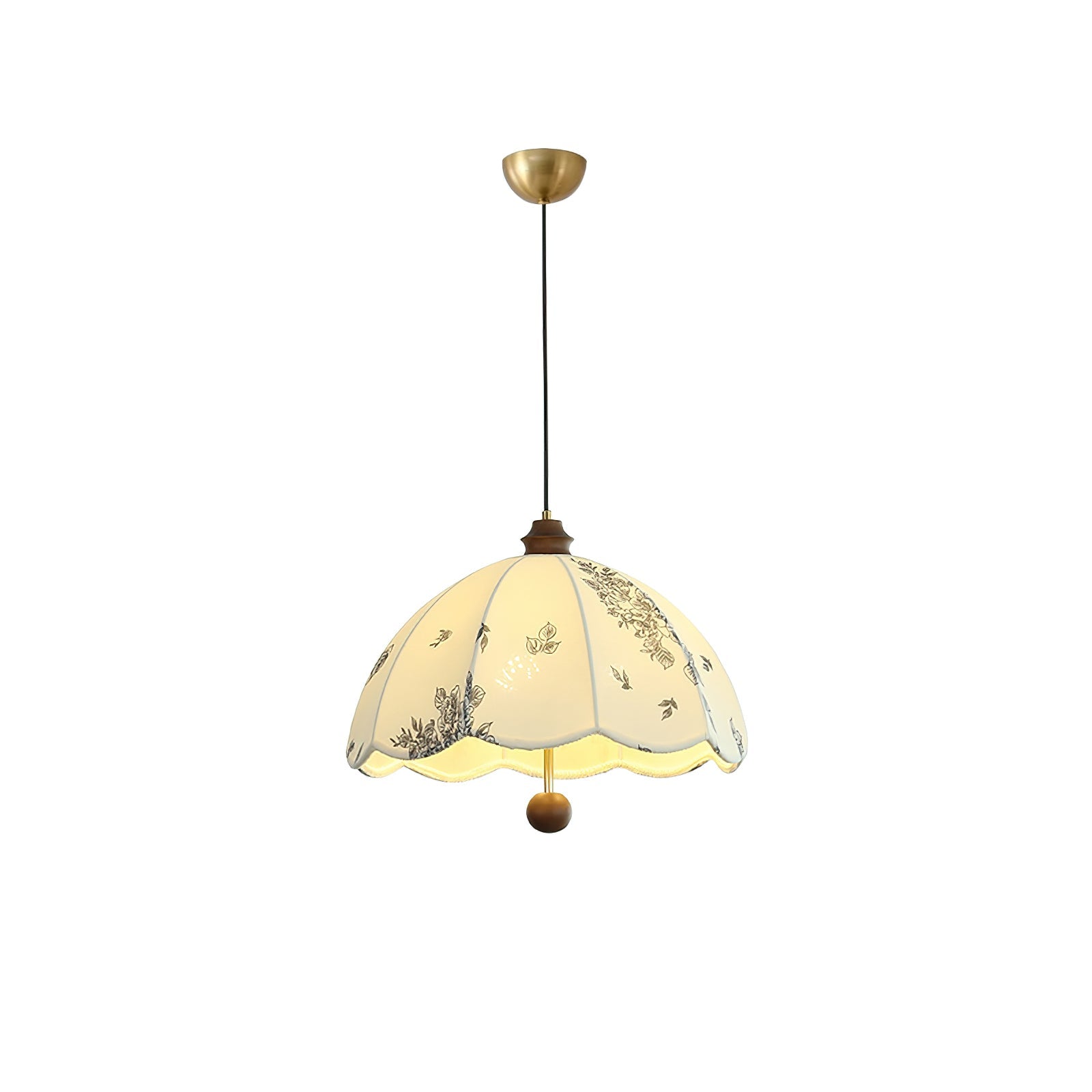 Vevenir Petal Whisper Pendelleuchte aus Holz und Stoff-Letslighting