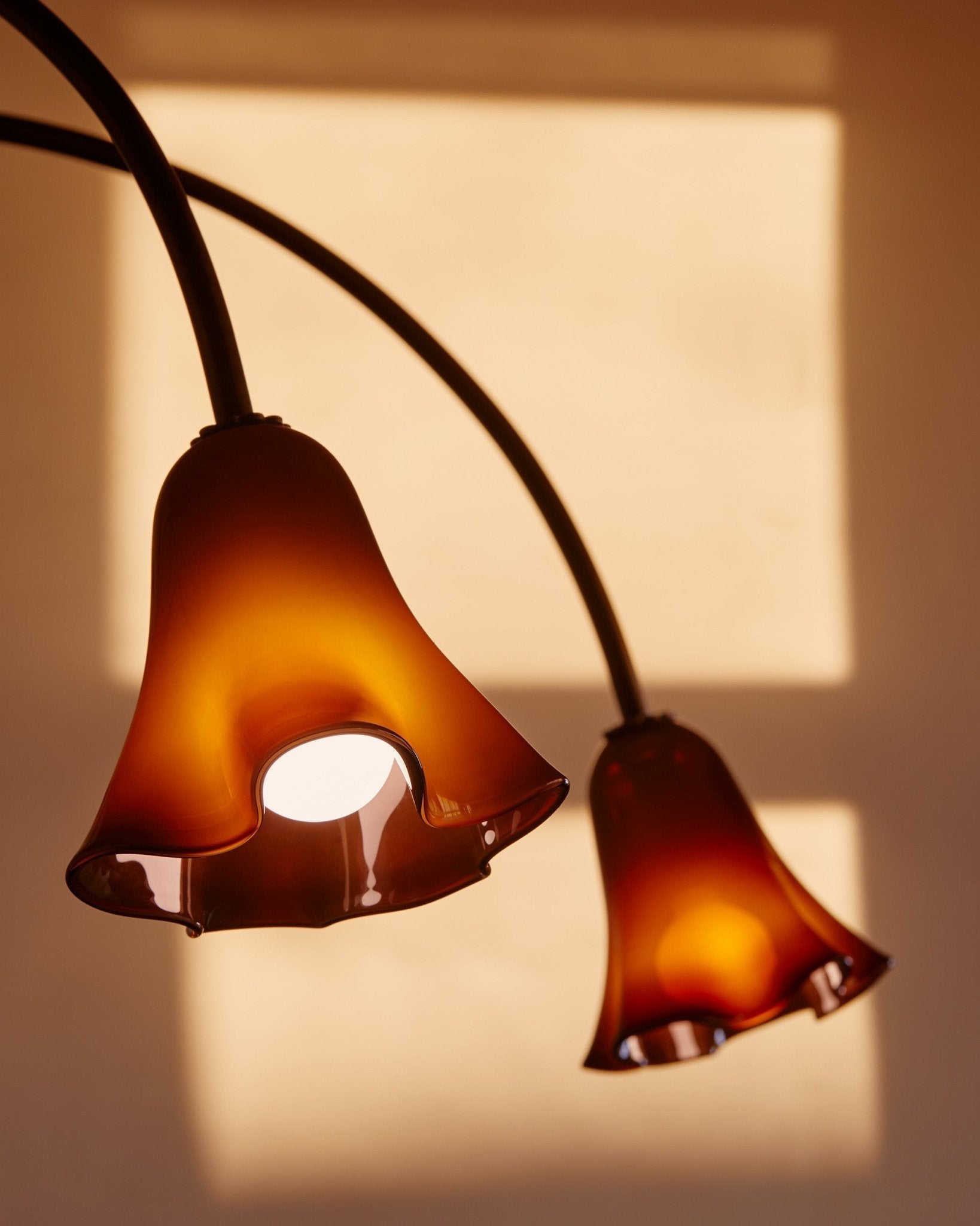 Aurora Chandelier Blossom Petal Glass Arms - Neutralighting