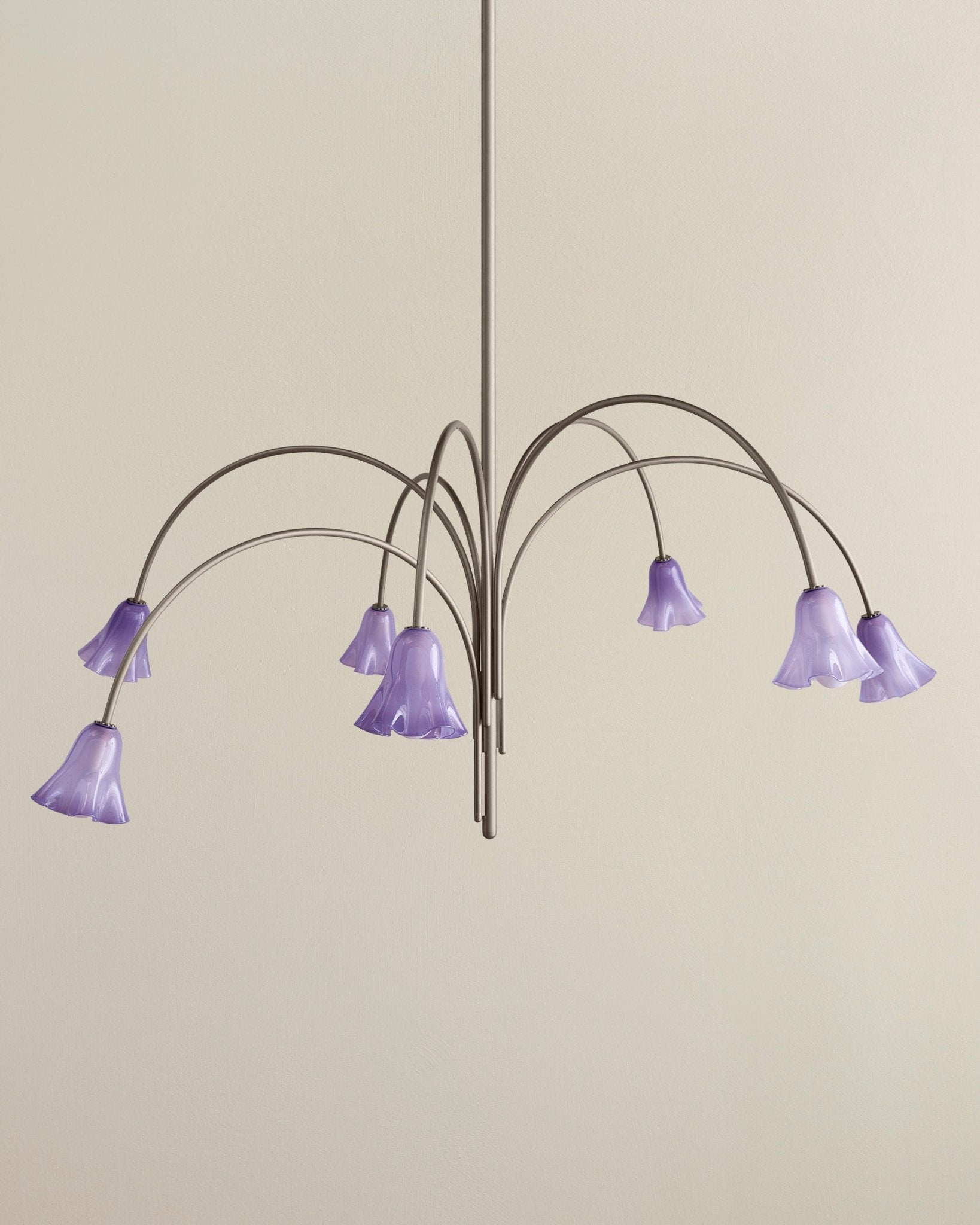 Aurora Chandelier Blossom Petal Glass Arms - Neutralighting