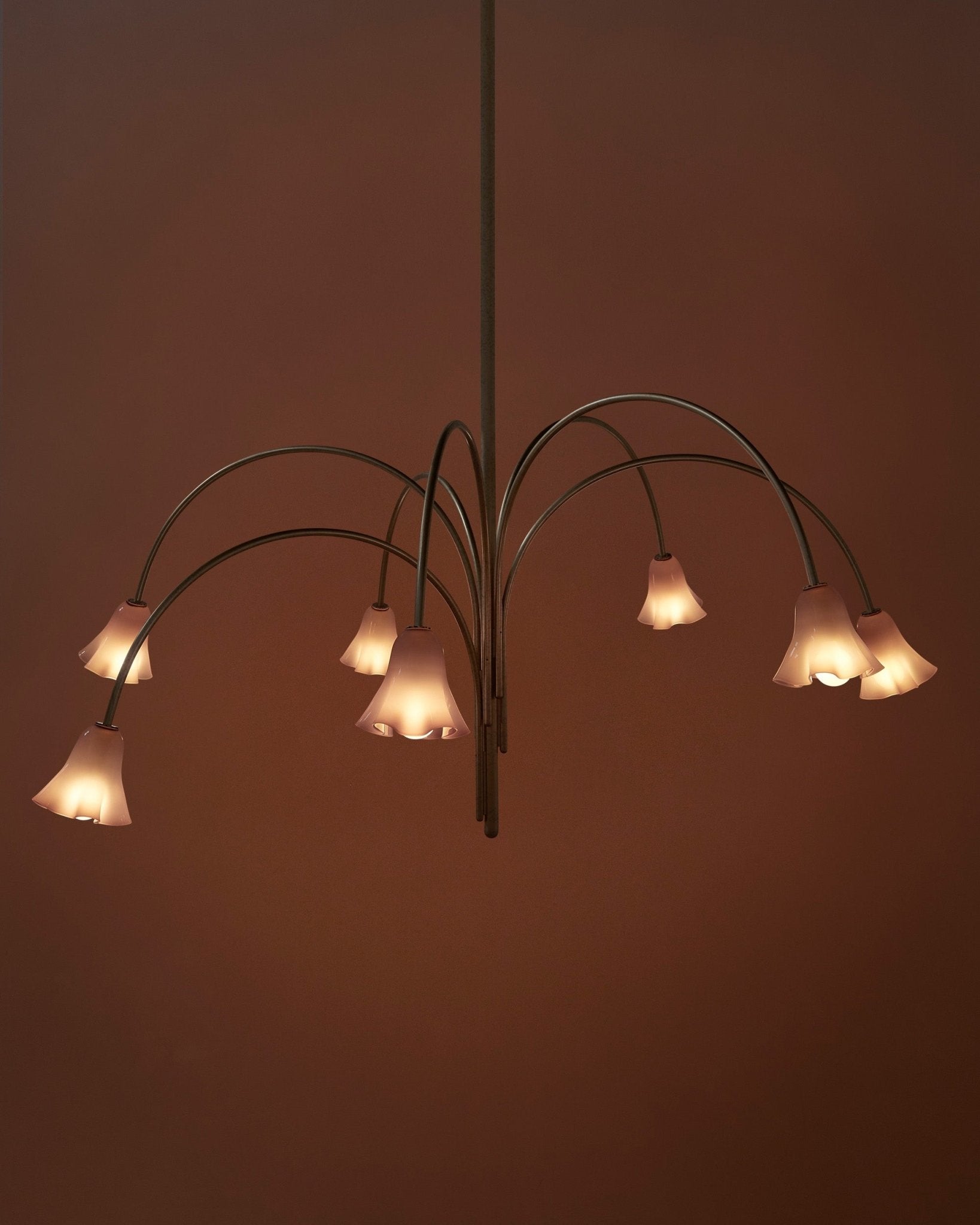 Aurora Chandelier Blossom Petal Glass Arms - Neutralighting
