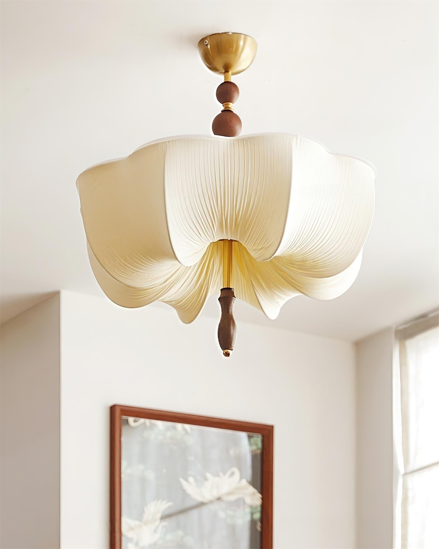 Petalia Moderne Minimalistische Deckenleuchte aus Holz-Letslighting