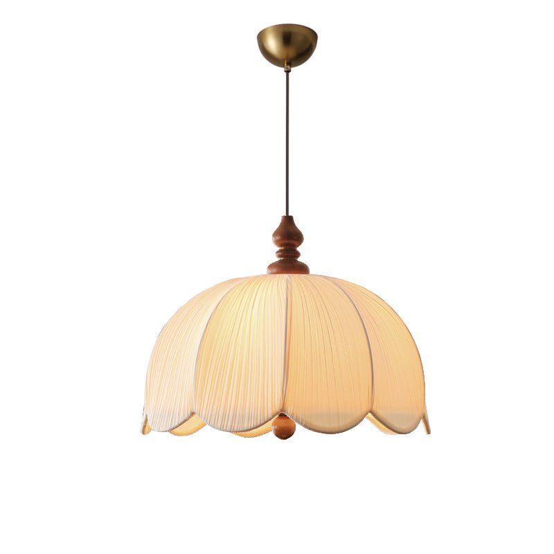 Imiraril Pendelleuchte aus Tropischem Stoff-Letslighting