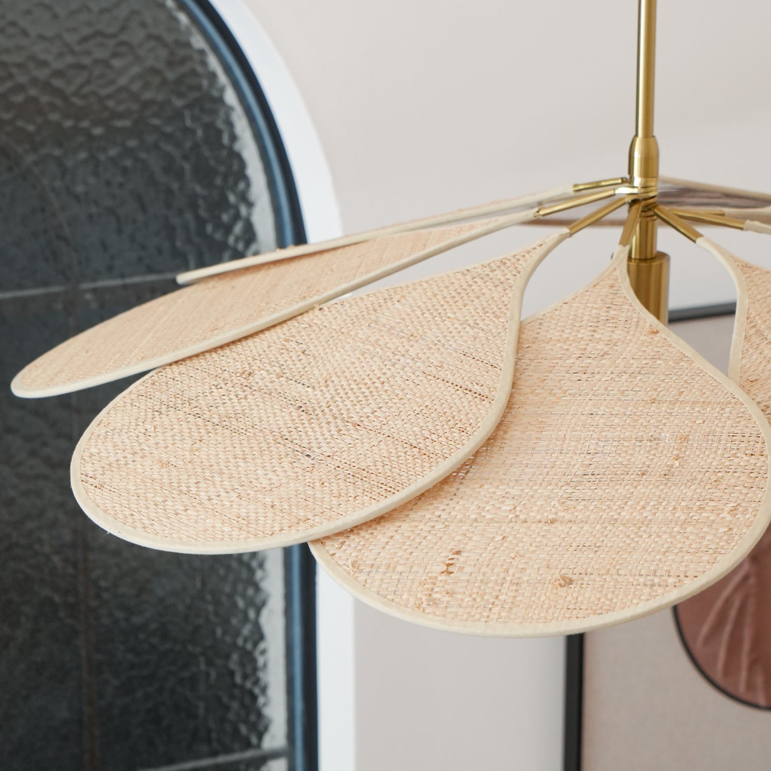 Flora Bohemian Stoff Pendelleuchte-Letslighting