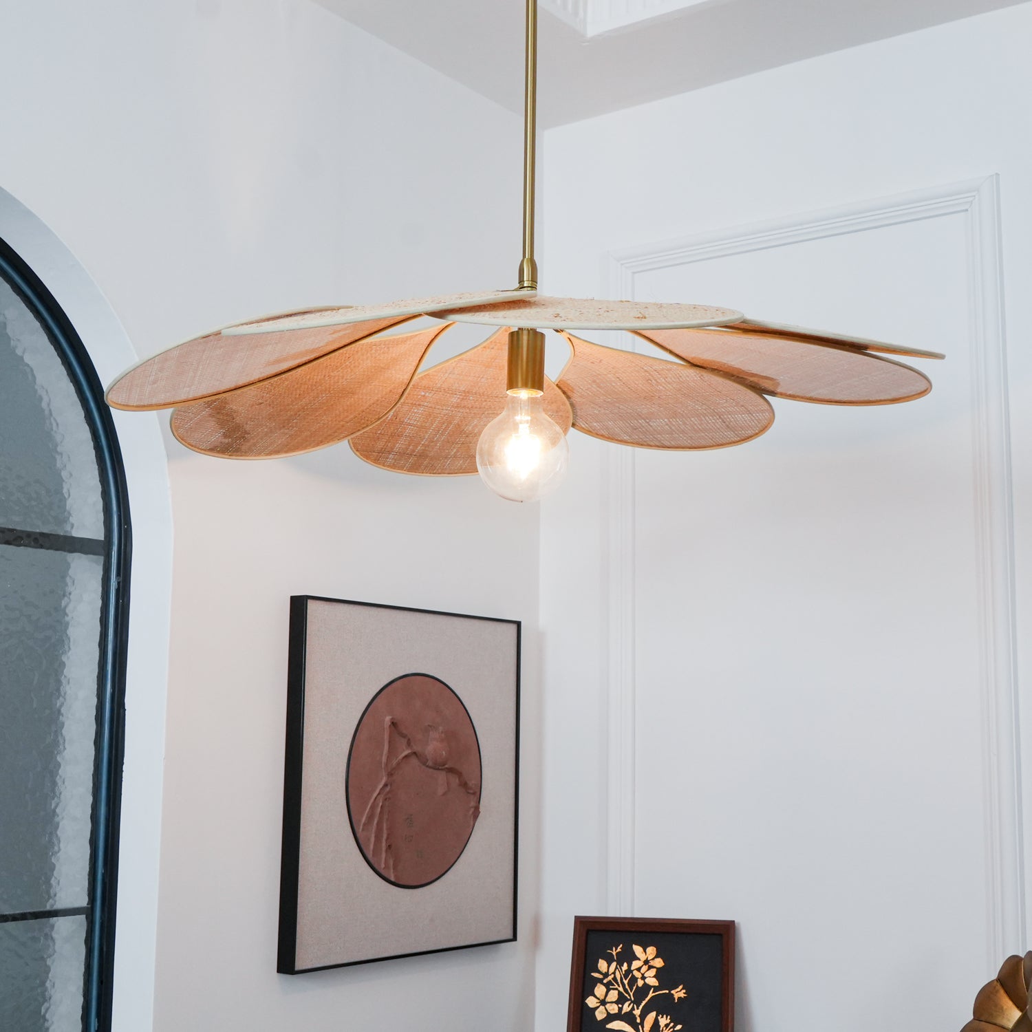 Flora Bohemian Stoff Pendelleuchte-Letslighting