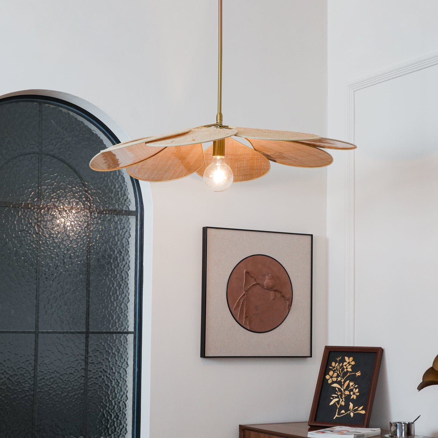 Flora Bohemian Stoff Pendelleuchte-Letslighting