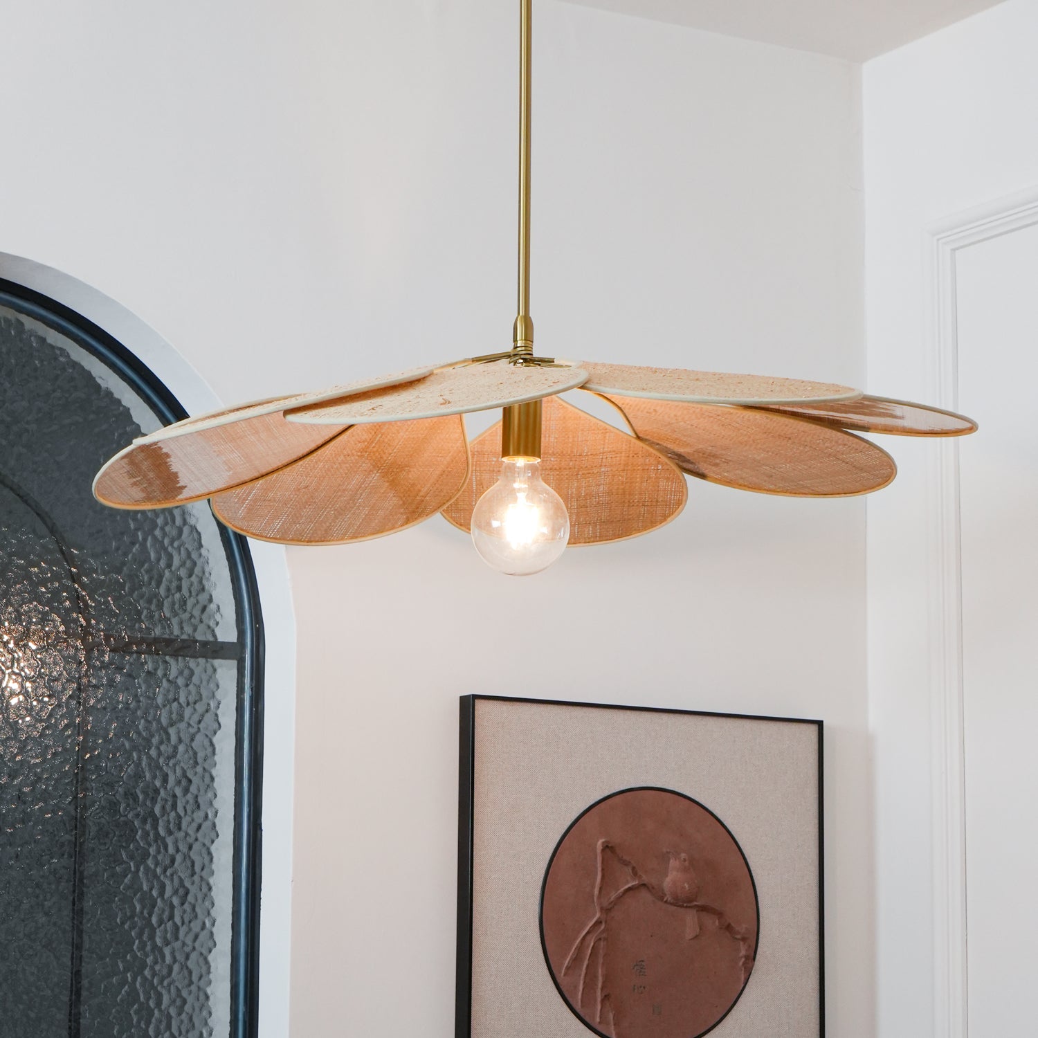 Flora Bohemian Stoff Pendelleuchte-Letslighting