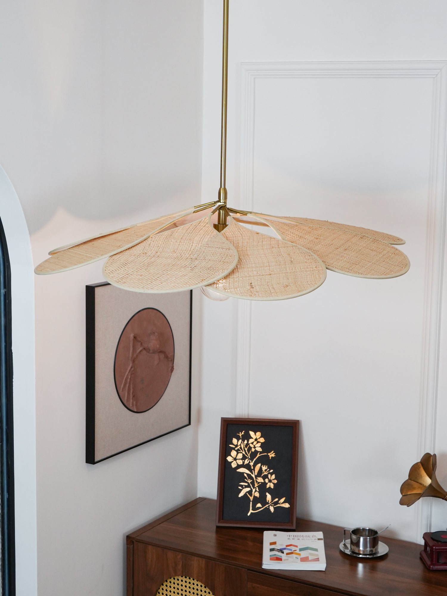 Flora Bohemian Stoff Pendelleuchte-Letslighting