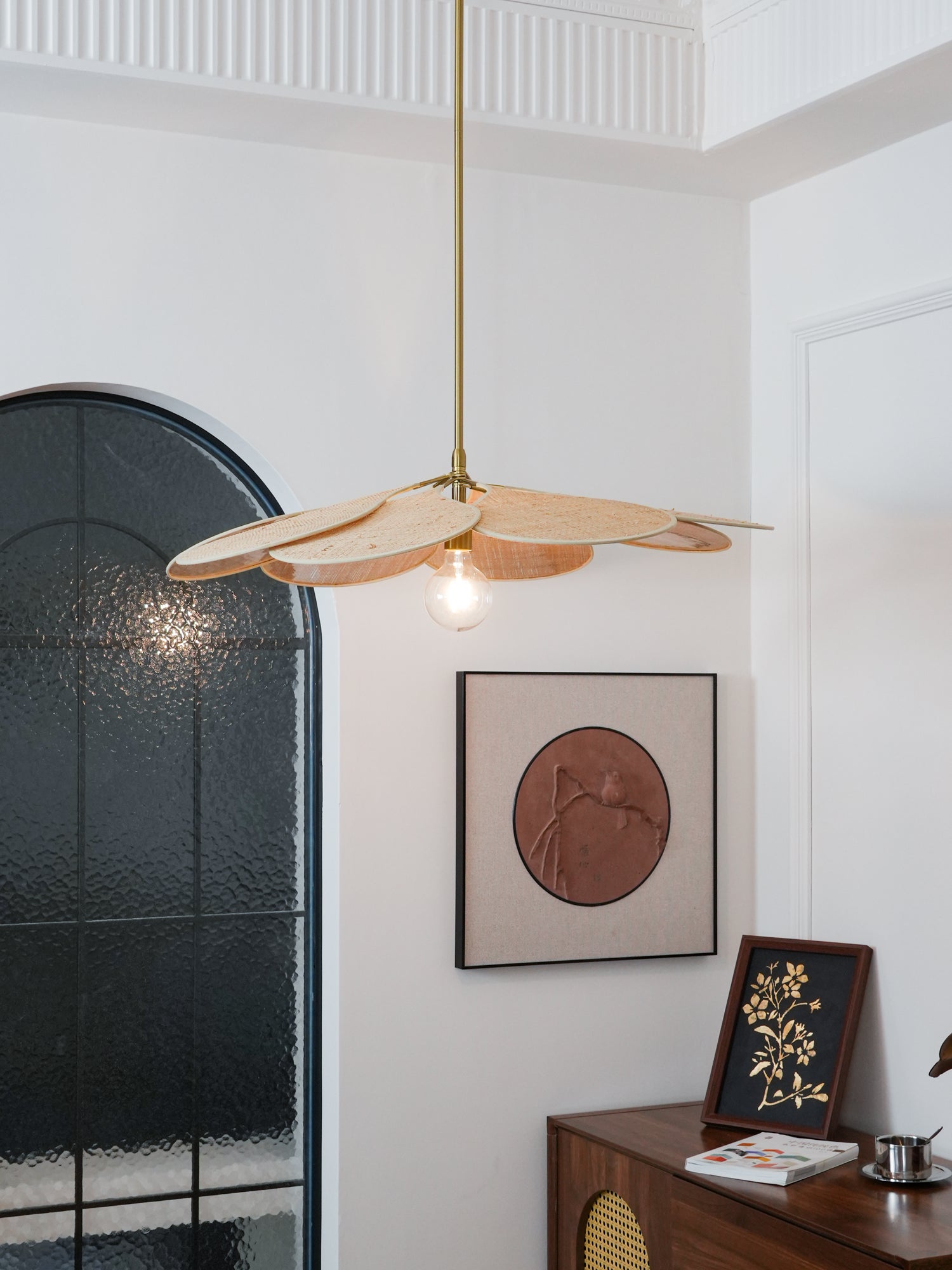 Flora Bohemian Stoff Pendelleuchte-Letslighting