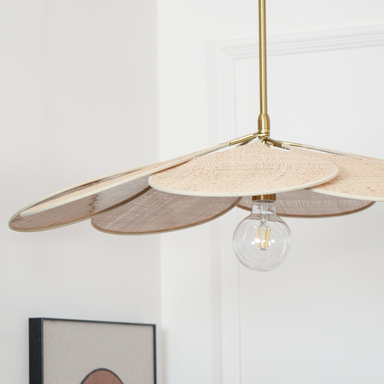 Flora Bohemian Stoff Pendelleuchte-Letslighting