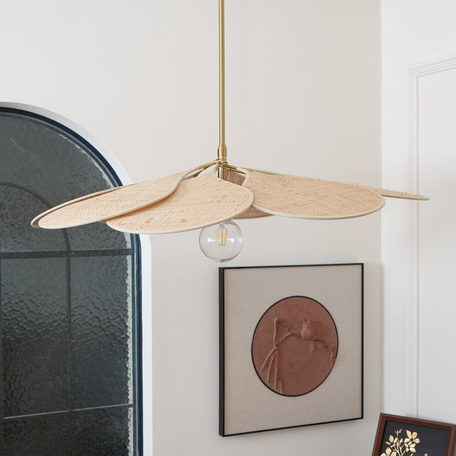 Flora Bohemian Stoff Pendelleuchte-Letslighting