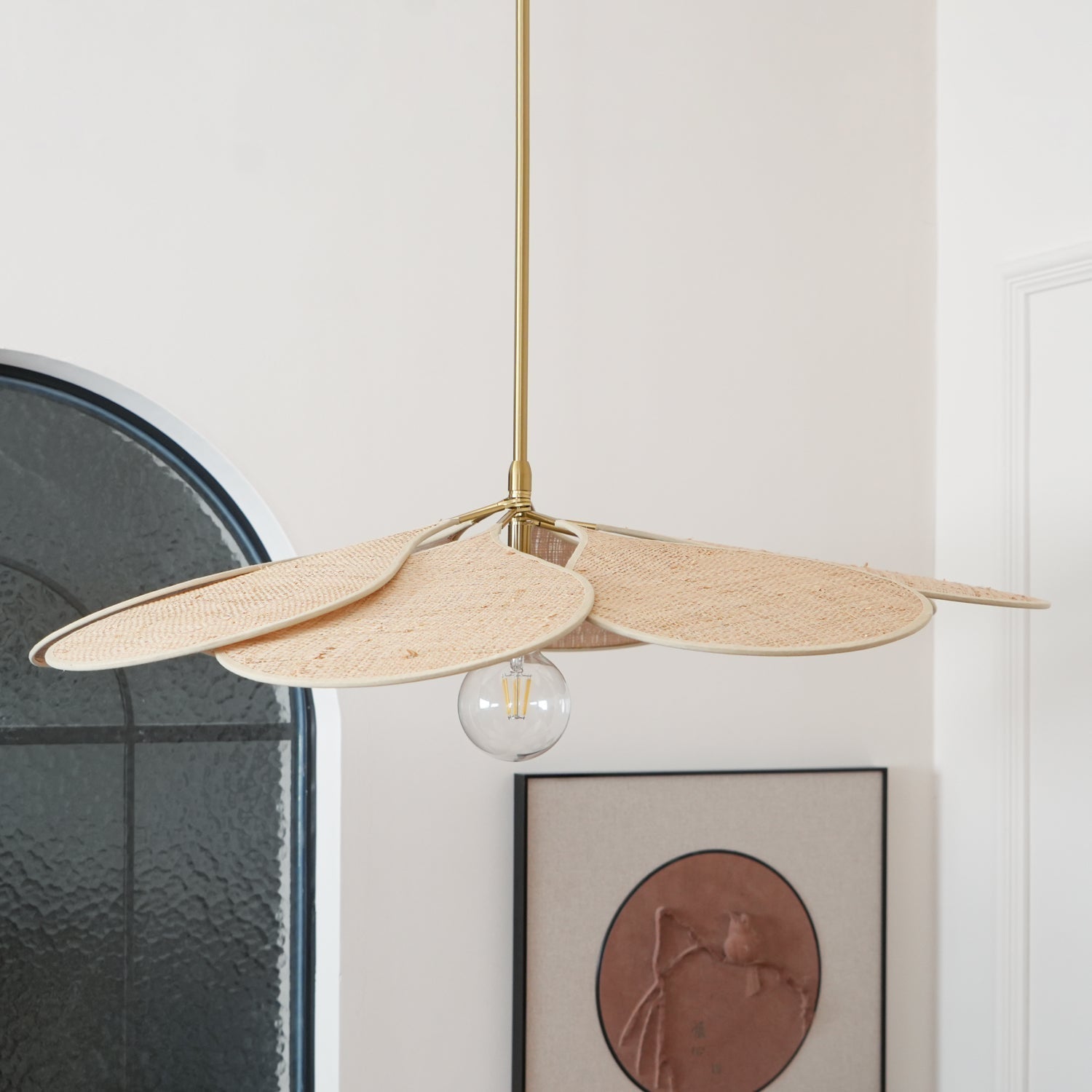 Flora Bohemian Stoff Pendelleuchte-Letslighting