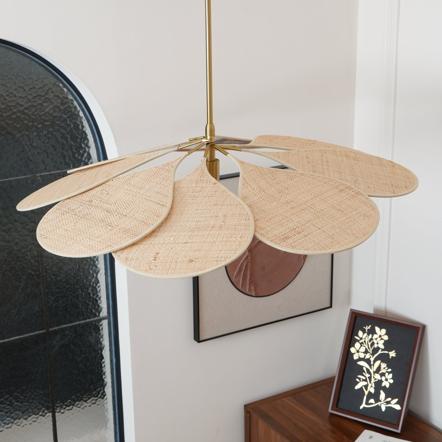Flora Bohemian Stoff Pendelleuchte-Letslighting