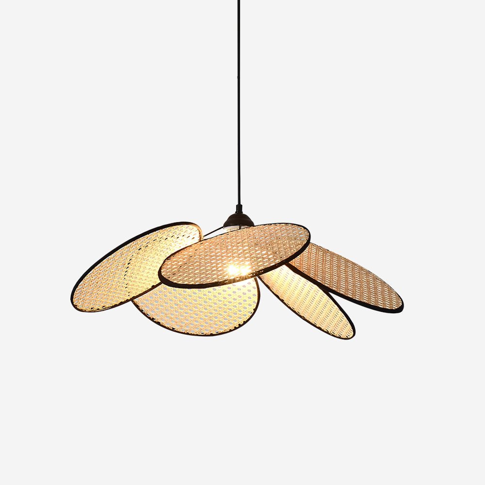 Vemarora Premium Pendelleuchte aus Rattangewebe-Letslighting