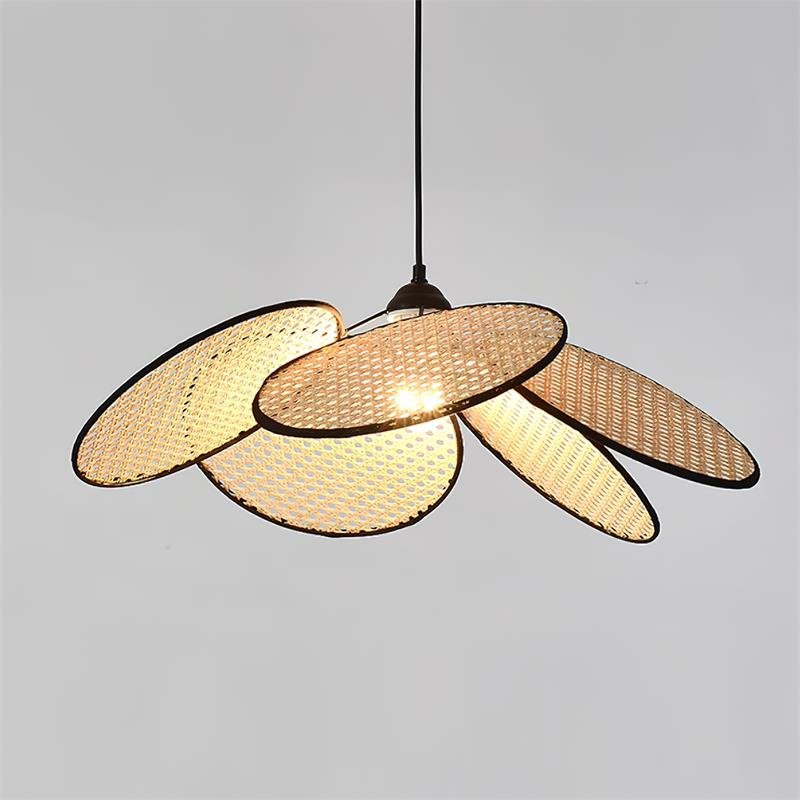 Vemarora Premium Pendelleuchte aus Rattangewebe-Letslighting