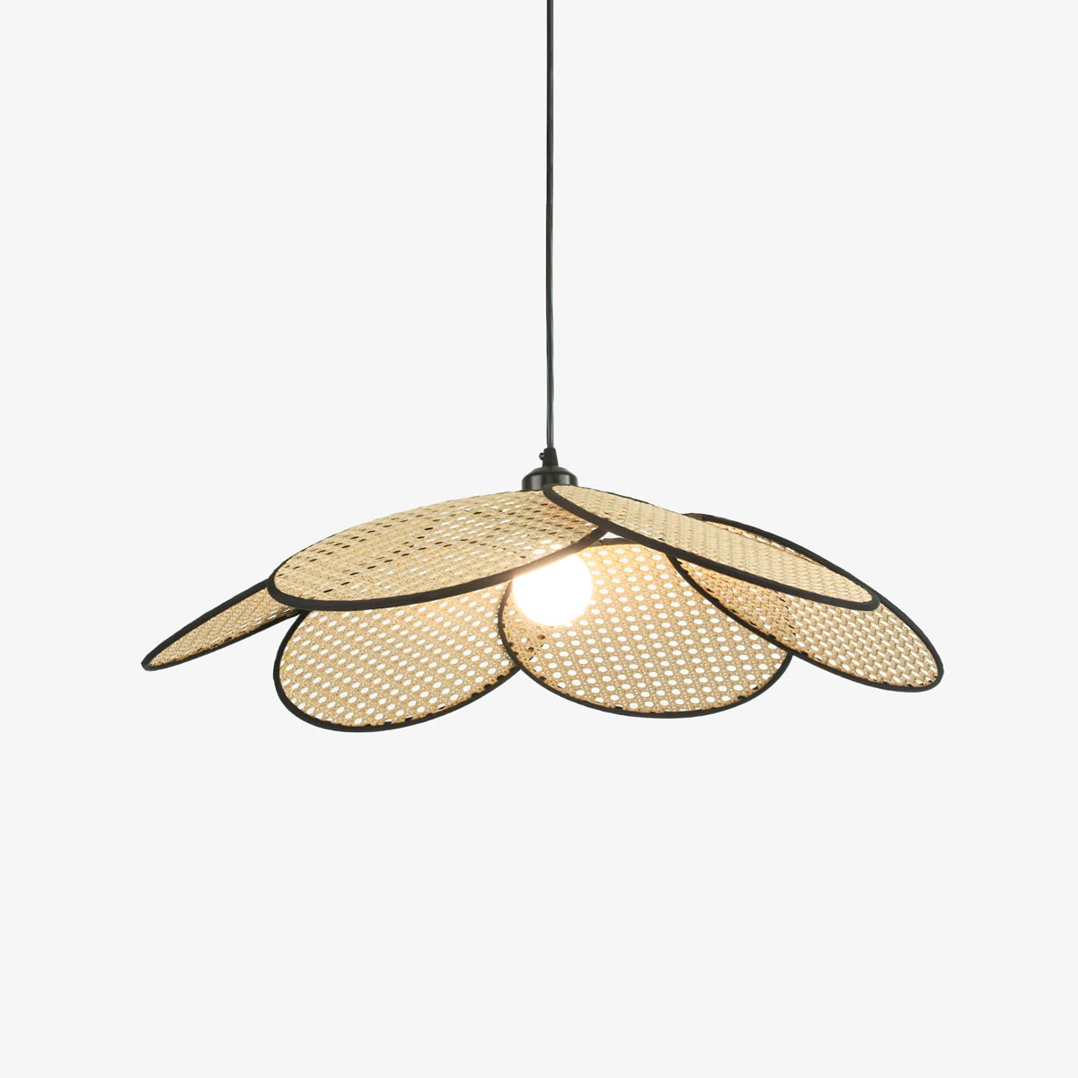 Vemarora Premium Pendelleuchte aus Rattangewebe-Letslighting