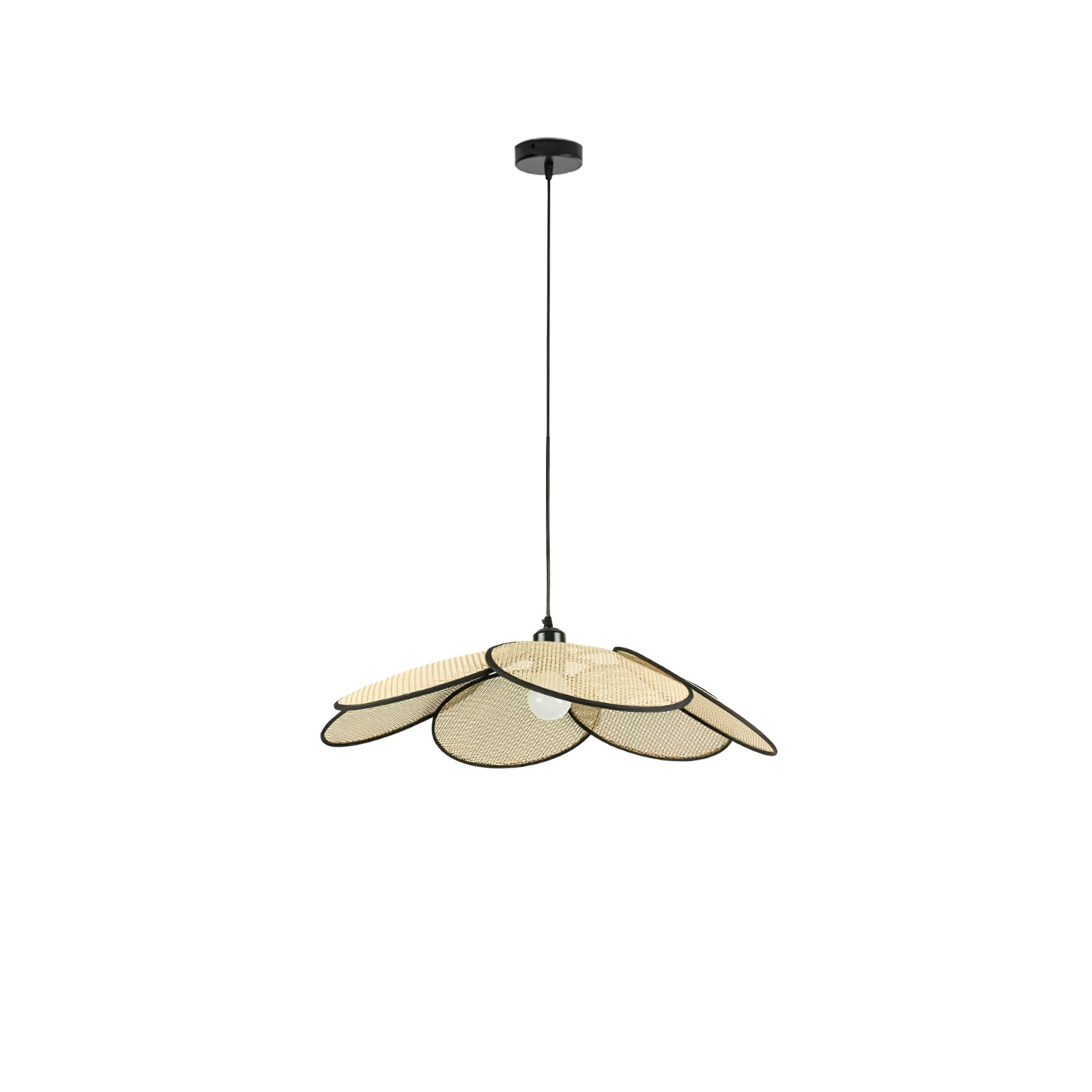 Vemarora Premium Pendelleuchte aus Rattangewebe-Letslighting