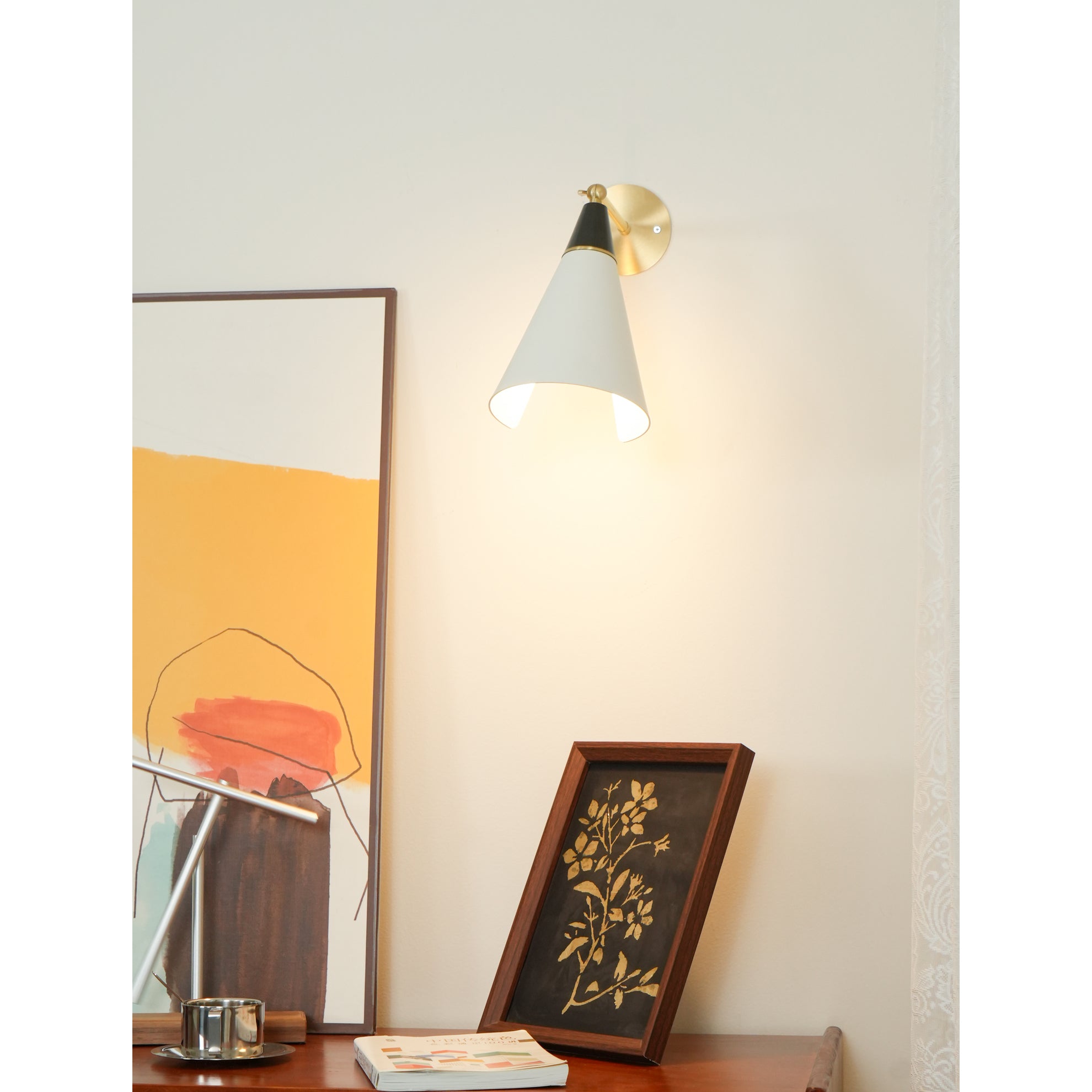 Cevare Messing Glas Luxus Geometrisch Wandleuchte-Letslighting