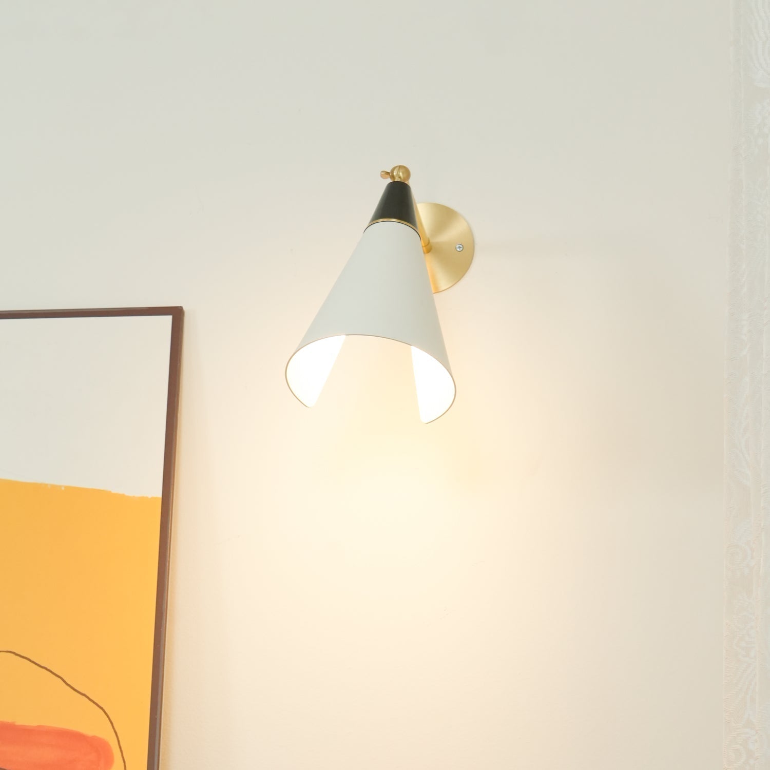 Cevare Messing Glas Luxus Geometrisch Wandleuchte-Letslighting