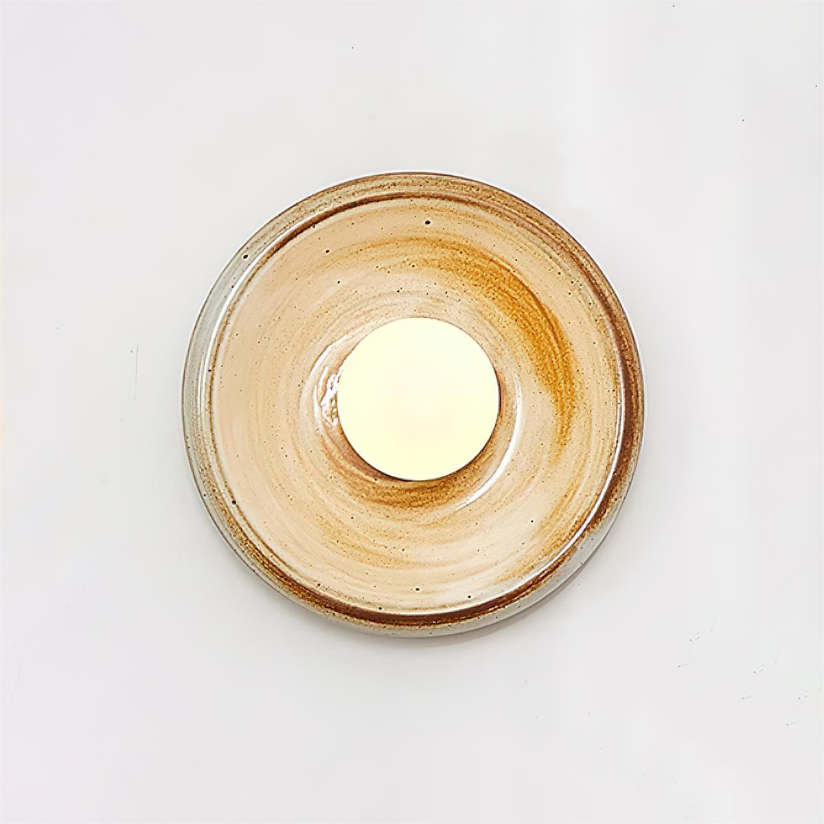 Wall Lamp Ceramic Orbit Disc with Glass Globe Entryway Modern - Letslighting