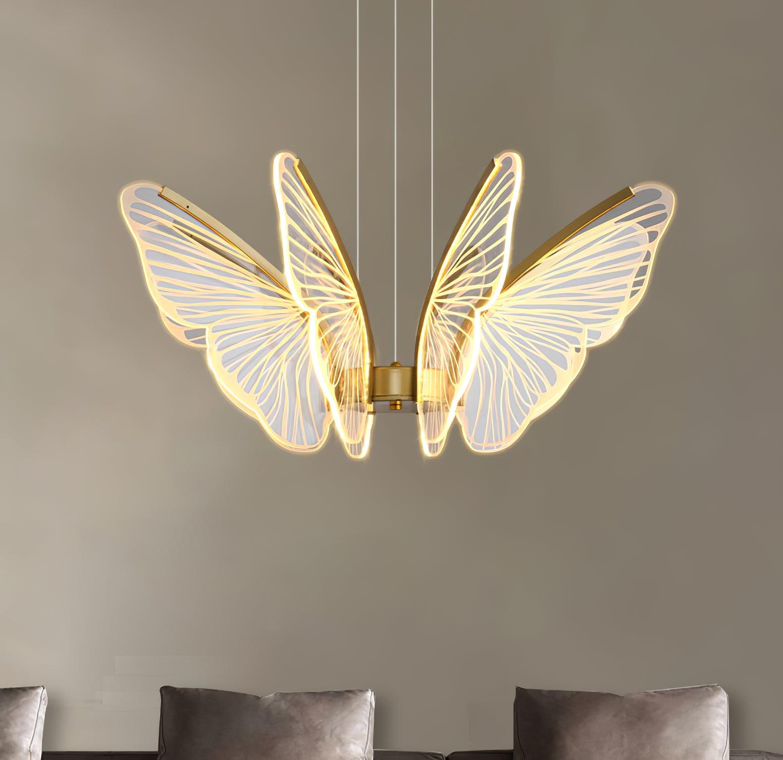 Lustra Kronleuchter Schmetterlingsflügel Kristall-Letslighting