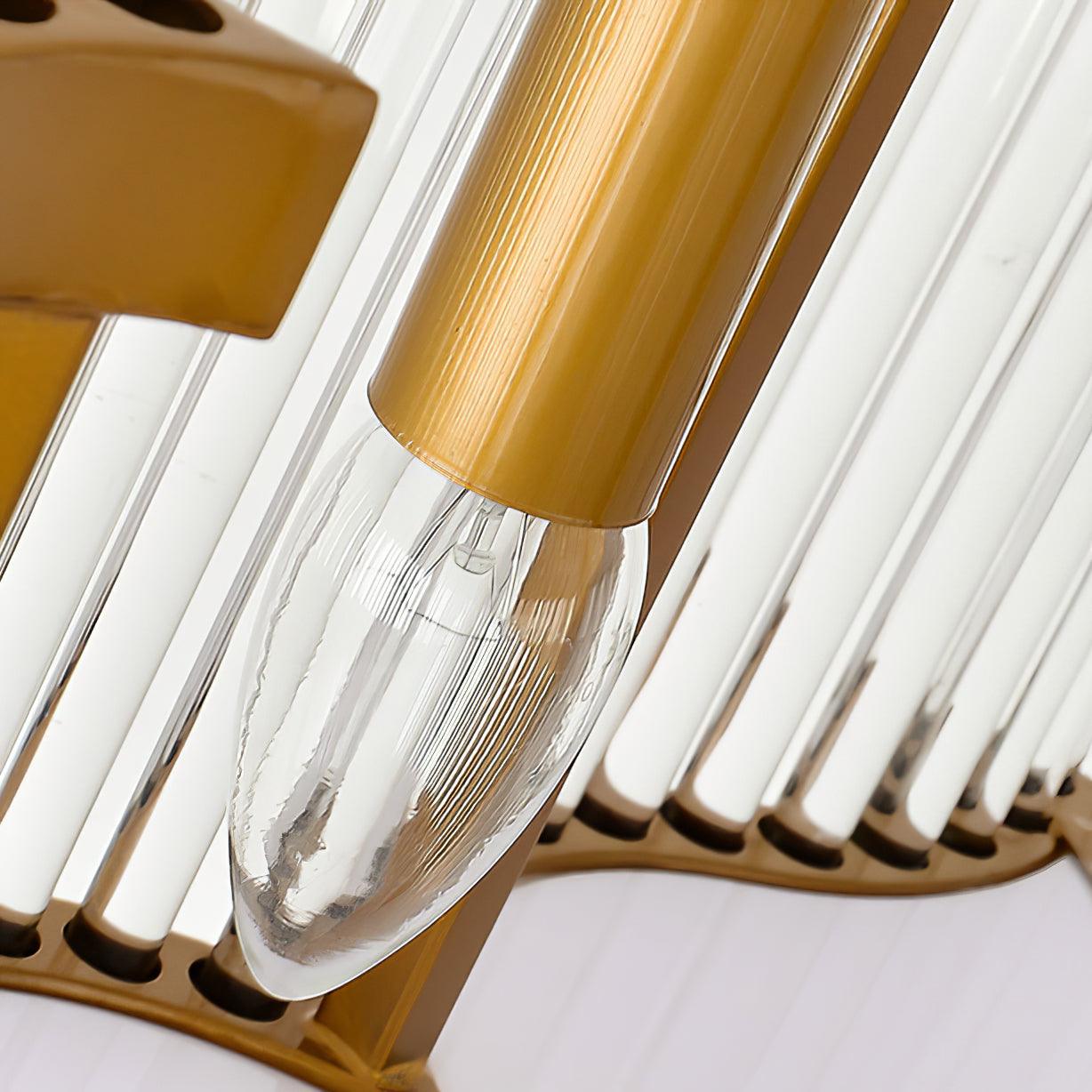 Lustra Kronleuchter Gold Schwarz Glas-Letslighting
