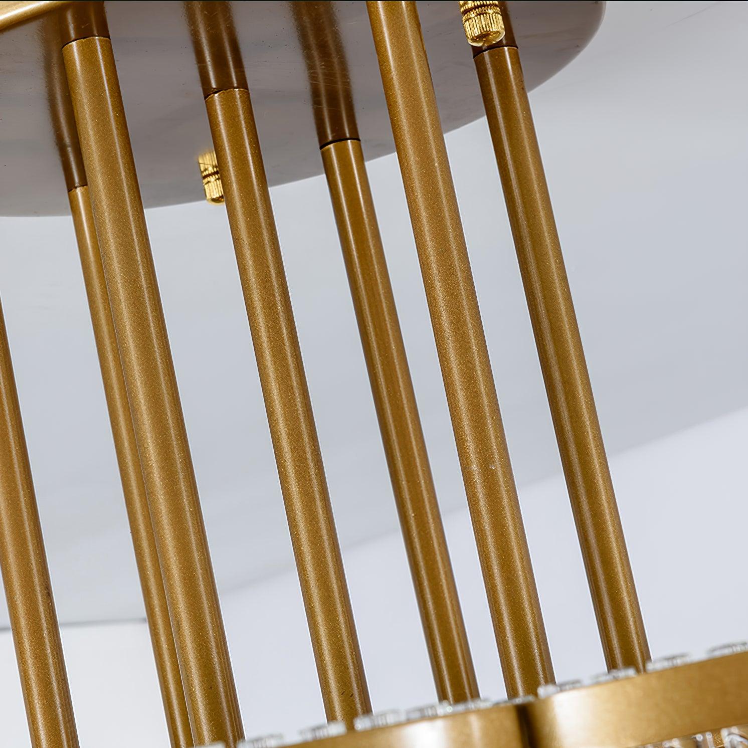 Lustra Kronleuchter Gold Schwarz Glas-Letslighting