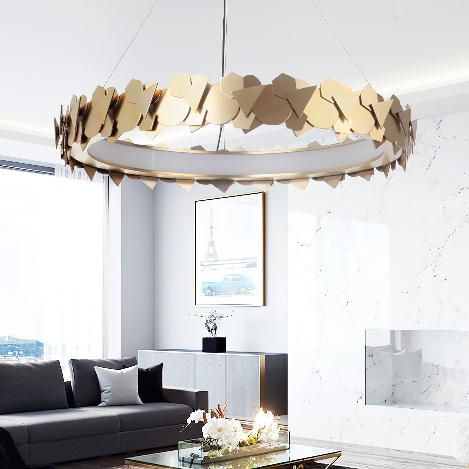 Philomenos Eleganter Gold Kronleuchter-Letslighting