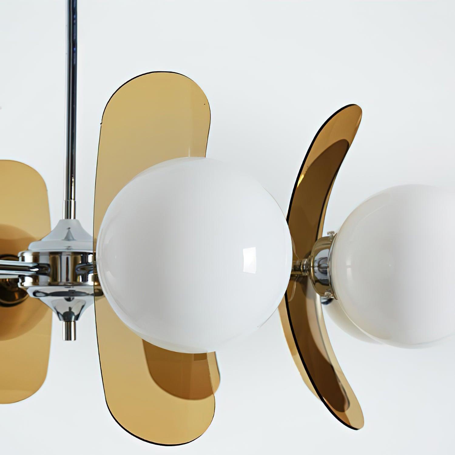 Ulano Kronleuchter in Braun und Orange