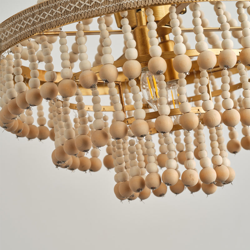 Avrinir Postmoderner Luxus Großer Holz-Kronleuchter-Letslighting