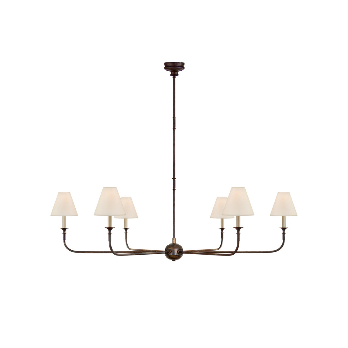 Arthaila Großer Vintage Industrieller Stoff-Kronleuchter-Letslighting
