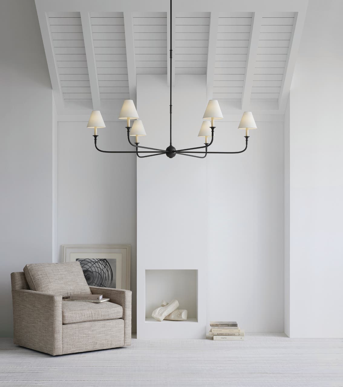 Arthaila Großer Vintage Industrieller Stoff-Kronleuchter-Letslighting