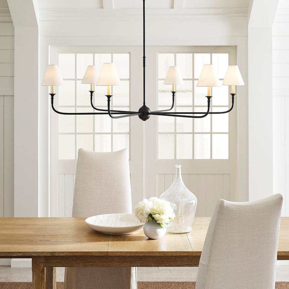 Arthaila Großer Vintage Industrieller Stoff-Kronleuchter-Letslighting