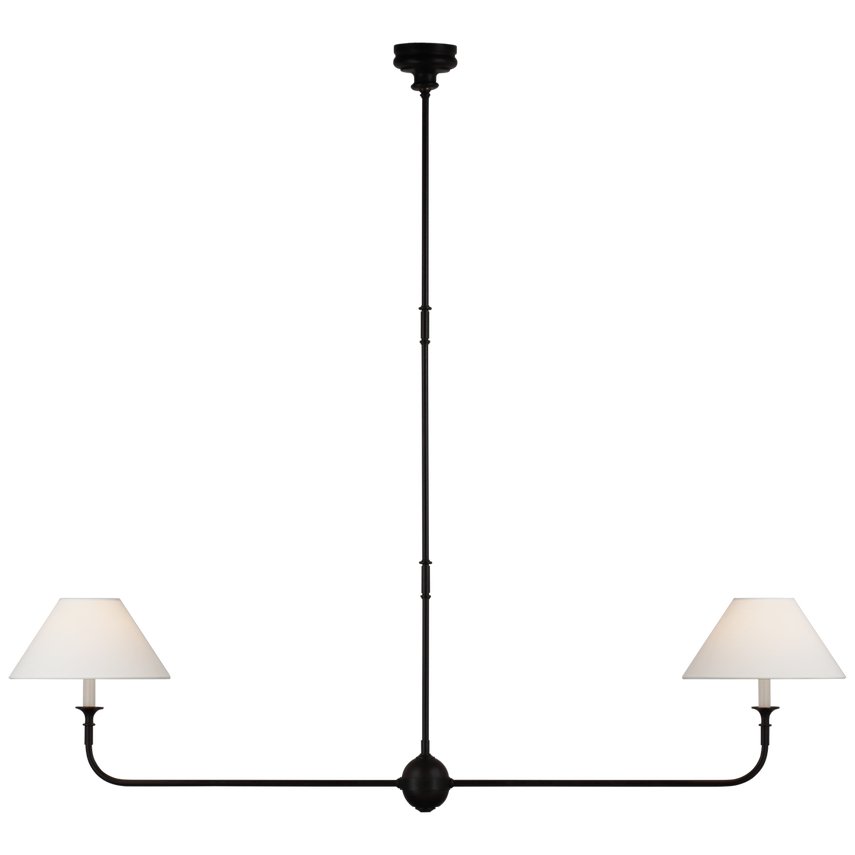 Lustra Pendelleuchte Schwarz Kerzenform Zulaufend-Letslighting